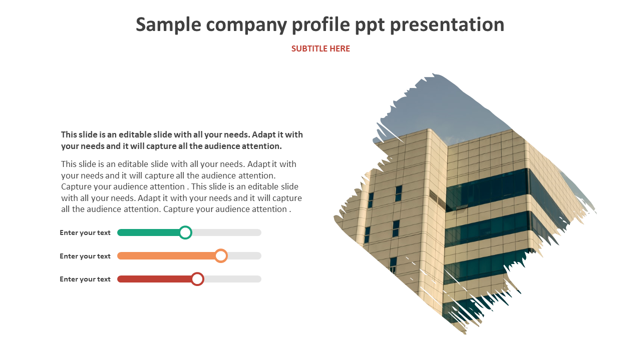 Creative Sample Company Profile PPT Presentation Templates